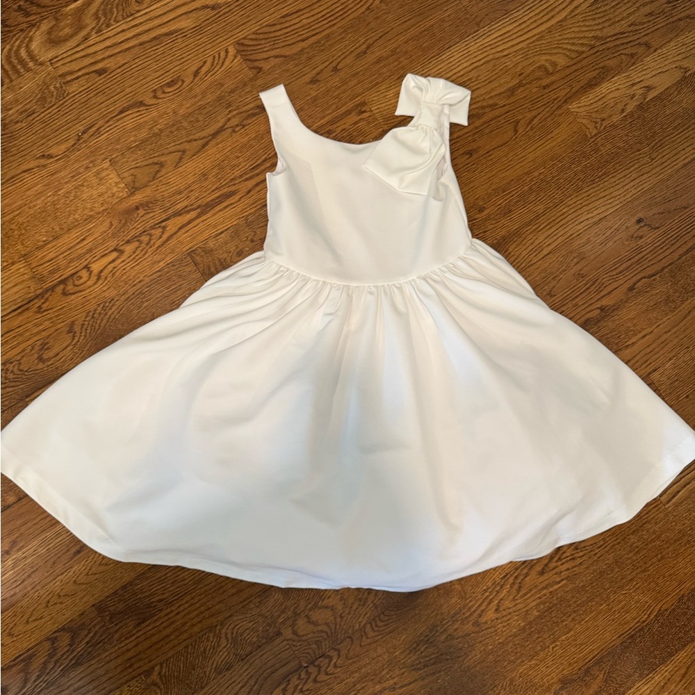 Janie and Jack Cream Formal Dress with Bow